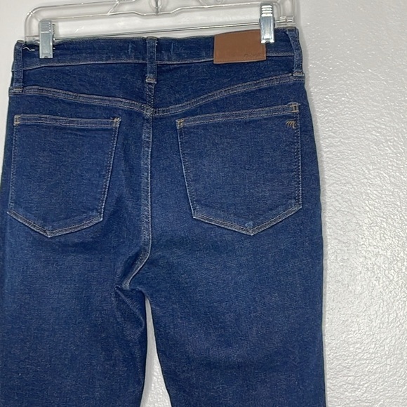 Madewell 9" Mid-Rise Skinny Jeans in TENCEL Stretch Dark Wash Size 29 - Picture 6 of 9